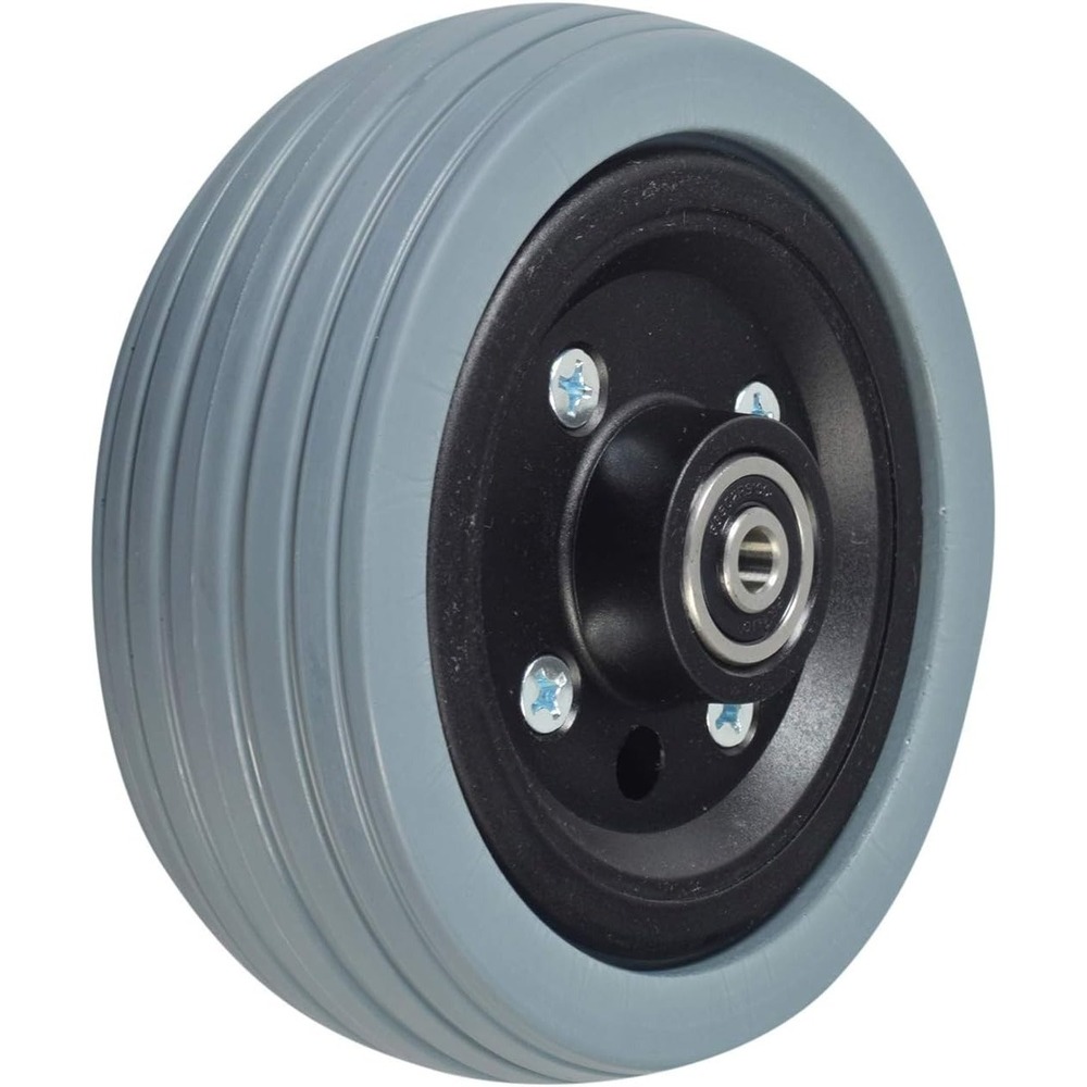 AlveyTech 6x2 Flat-Free Caster Wheel for Jazzy Power Chair WHLASMB1762 Gray Tire